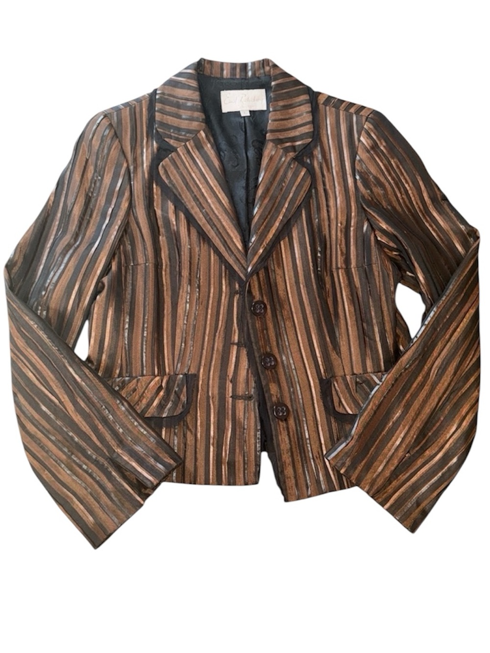 Earl Rutenberg Collection Striped Blazer Jacket - Picture 1 of 17